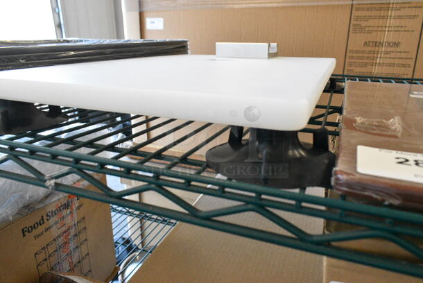 2 BRAND NEW SCRATCH AND DENT! Items Including 40718125B Choice 18" x 12" x 1/2" Brown Polyethylene Cutting Board and Garde 181PORTBASE Portable Mounting Base for Rotary Slicer. 2 Times Your Bid!  - Image 5 of 6