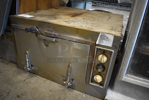 South Star Stainless Steel Commercial Countertop Single Deck Electric Powered Pizza Oven. 220 Volts. 27x33x16 - Image 2 of 6
