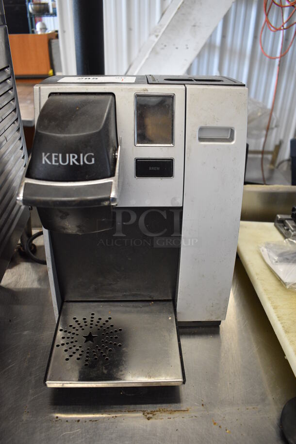 Keurig Model K150 Metal Countertop Single Serving Coffee Machine. 120 Volts, 1 Phase. 10.5x15x14