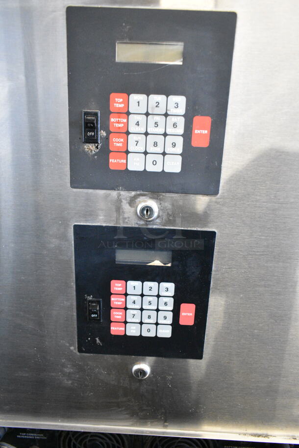 CTX DZ55 Stainless Steel Commercial Electric Powered Double Conveyor Oven on Commercial Casters. 208/230 Volts, 3 Phase. - Image 3 of 9