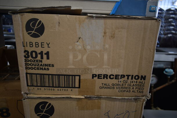 2 Boxes of 36 BRAND NEW! Libbey 3011 Perception 14 oz Wine Glasses w/ 1 Extra Wine Glass. 2 Times Your Bid! - Image 4 of 4