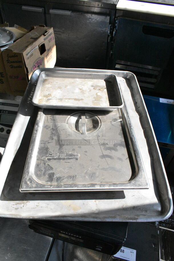 ALL ONE MONEY! Lot of Various Metal Items Including Baking Pans and Round Pizza Pans.  - Image 3 of 7