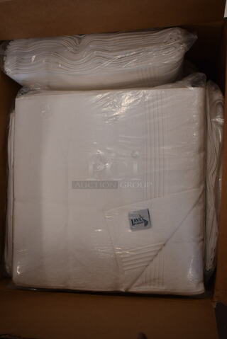 ALL ONE MONEY! Lot of 10 Bags of BRAND NEW SCRATCH AND DENT! Lavex 100823 White Hand Towels
