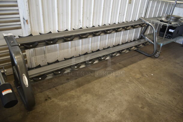 Matrix Gray Metal Dumbbell Rack. - Image 2 of 5