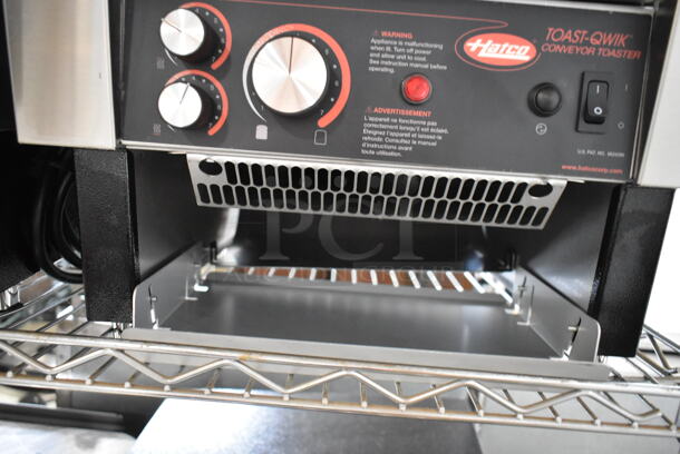 BRAND NEW SCRATCH AND DENT! Hatco TQ-400H Stainless Steel Commercial Countertop Toast Qwik Conveyor Toaster - 3" Opening. 208 Volts, 1 Phase.  - Image 3 of 5