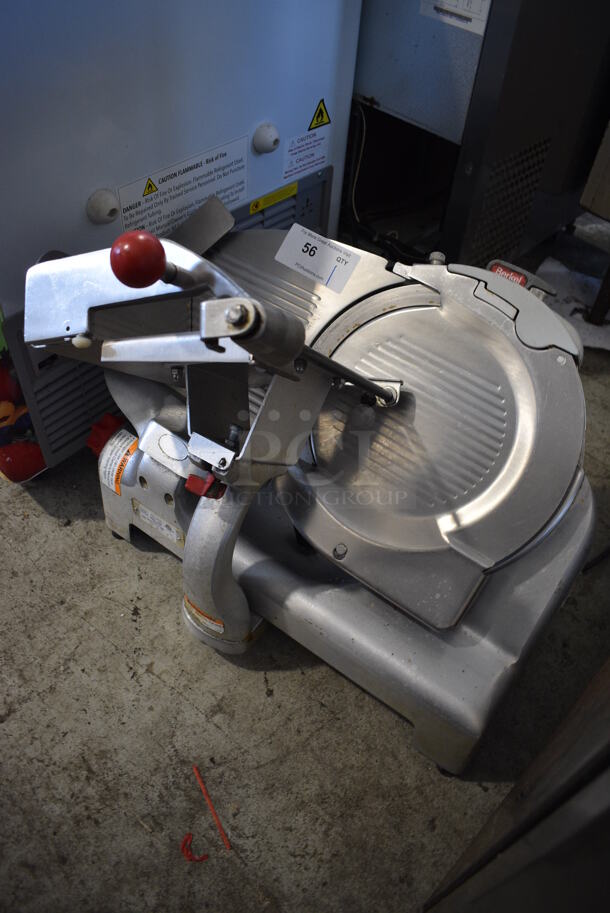 Berkel Model 909E Stainless Steel Commercial Countertop Meat Slicer w/ Blade Sharpener. 115 Volts, 1 Phase. 25x21x24. Tested and Working! - Image 2 of 7