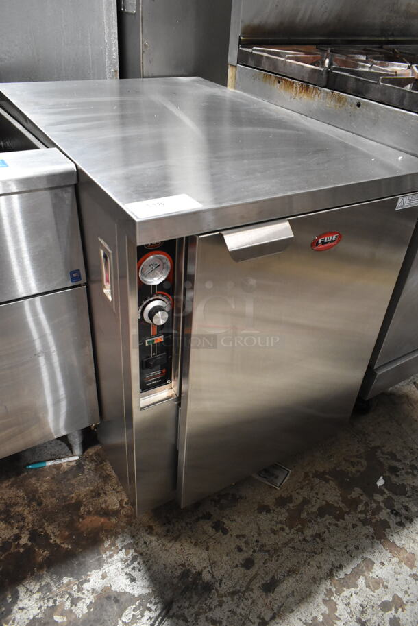 BRAND NEW! FWE TS-1633-14 Stainless Steel Commercial Single Door Undercounter Heated Holding Cabinet. 120 Volts, 1 Phase. Tested and Working! - Image 3 of 9