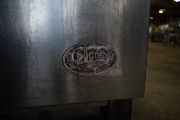 Dynamic Cooking Systems DCS Stainless Steel Commercial Gas Powered 4 Burner Range w/ Oven, Back Splash and Removable Cutting Board.  - Image 7 of 7