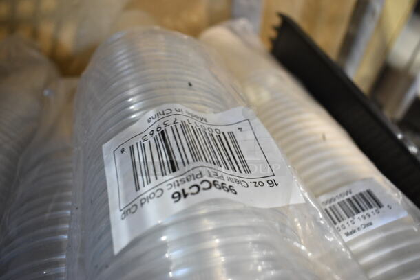 ALL ONE MONEY! Tier Lot of Various Items Including Plastic Wrap, Choice Poly Gloves, Bakery Tissue, 612P527 Choice 7" Clear Round Plastic Dome Lid - 500/Case, Sani-Sure Soft Serve Sanitizer and Cleaner, 999CC16 Cups.  - Image 10 of 12