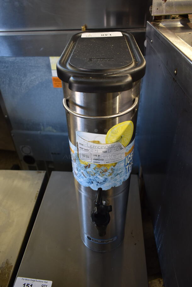 Bunn Stainless Steel Commercial Iced Tea Holder Dispenser. - Image 1 of 4