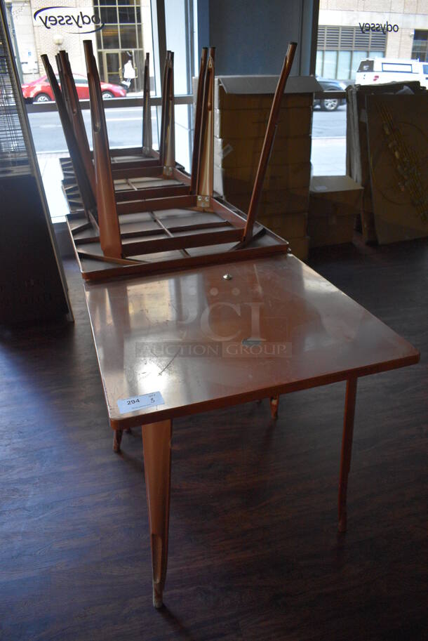 4 Brown Tables. 31.5x31.5x29.5. 4 Times Your Bid! (lounge) - Image 4 of 4