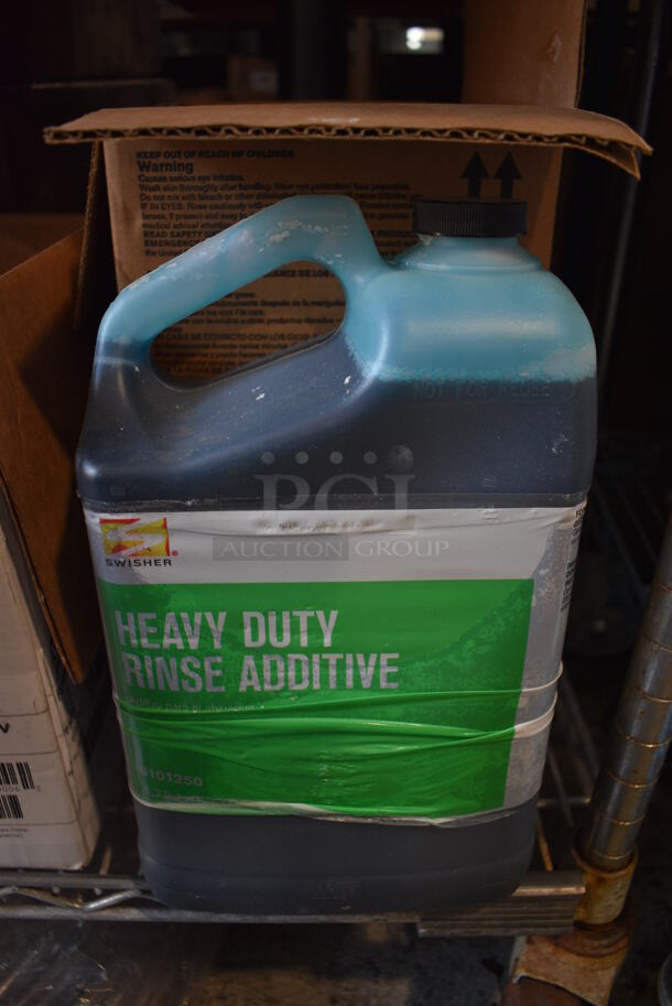 Box of 2 Swisher Heavy Duty Rinse Additive Jugs. 4.5x7x12