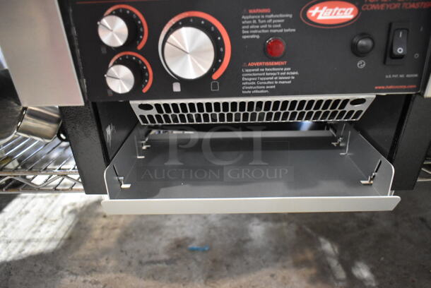 BRAND NEW SCRATCH AND DENT! Hatco TQ-400 Stainless Steel Commercial Countertop Toast Qwik Conveyor Toaster - 2" Opening. 120 Volts, 1 Phase. Tested and Working! - Image 4 of 5