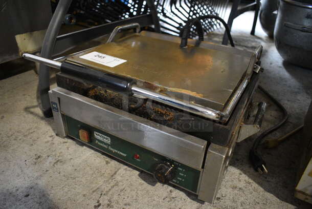 Waring Stainless Steel Commercial Countertop Panini Press. 115 Volts, 1 Phase. 19x18x11. Tested and Working! - Image 3 of 4