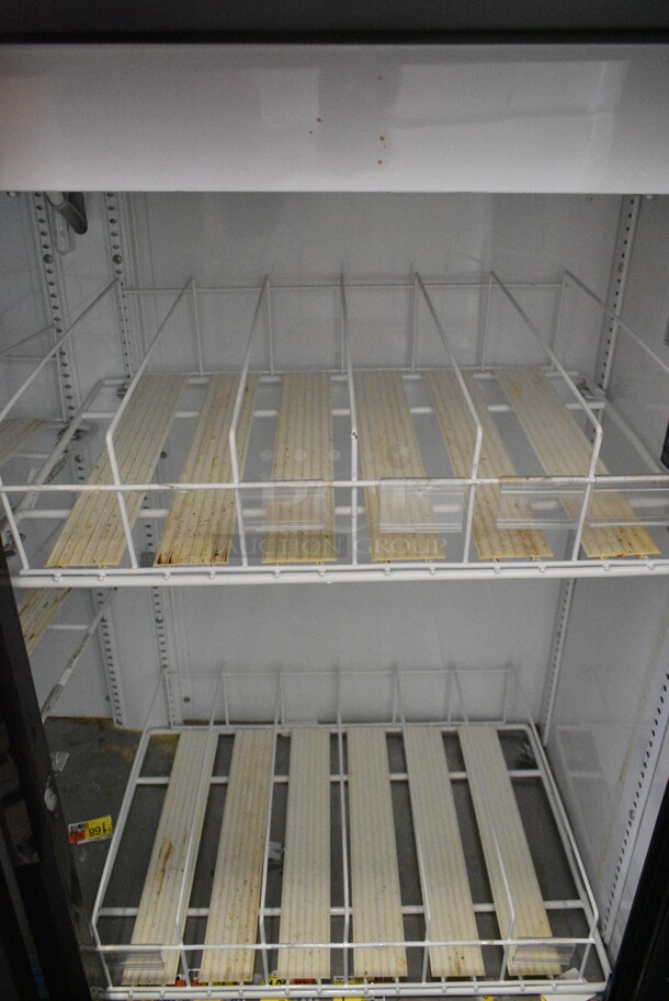2019 True GDM-41SL-48-HC-LD ENERGY STAR Metal Commercial 2 Door Reach In Cooler Merchandiser w/ Poly Coated Racks. 115 Volts, 1 Phase. Tested and Working! - Image 2 of 4