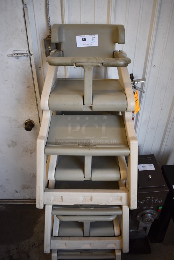 3 Rubbermaid Gray Poly High Chairs. 19x19x32. 3 Times Your Bid! - Image 2 of 4