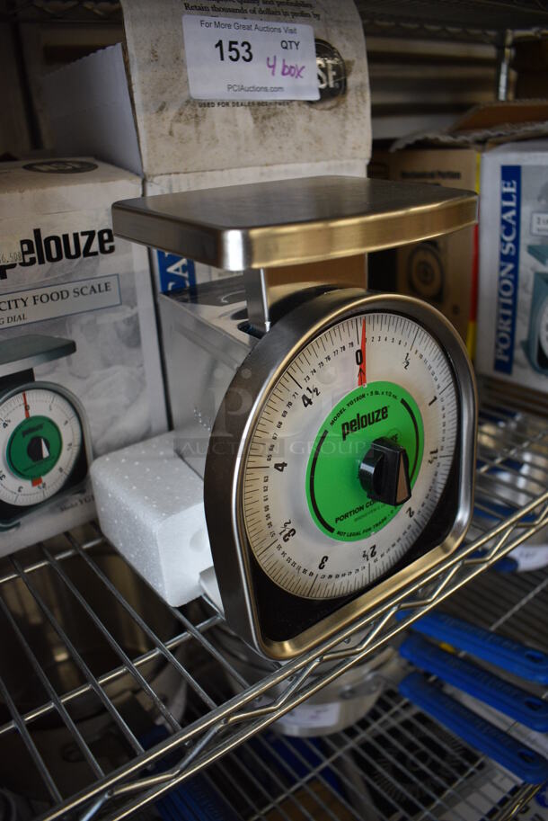 4 BRAND NEW IN BOX! Pelouze Model YG180R Metal Countertop Food Portioning Scales. 7x7x9. 4 Times Your Bid! - Image 3 of 4