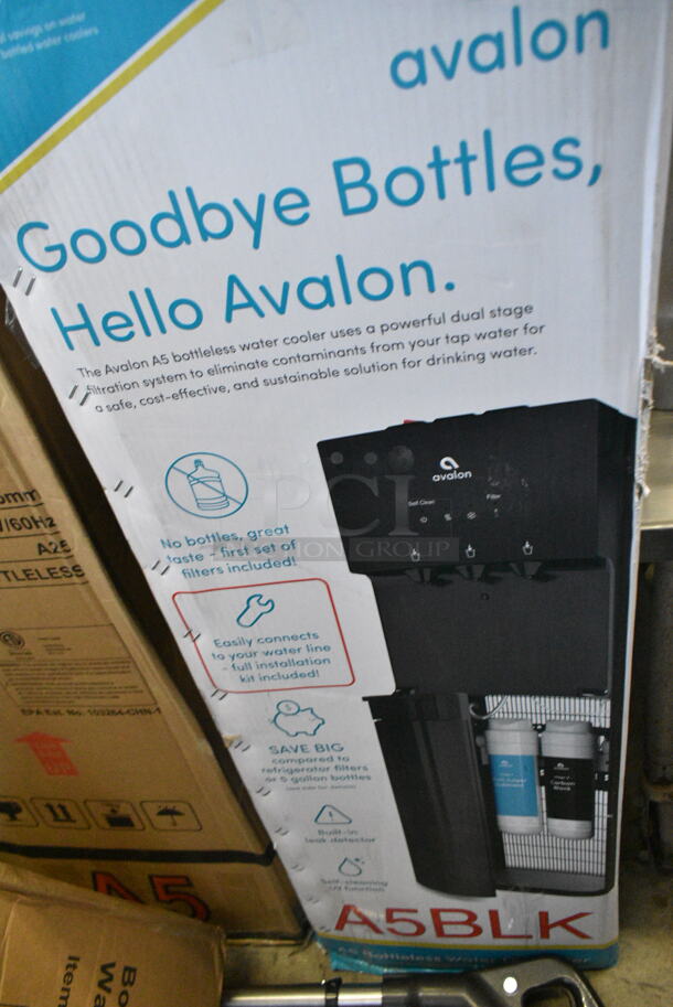 IN ORIGINAL BOX! Avalon A5BLK Self Cleaning Bottleless Water Cooler Dispenser. 115 Volts, 1 Phase.  - Image 2 of 4