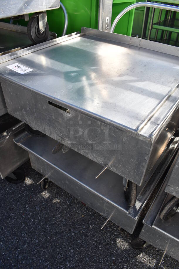 2 Metal Commercial Dollies w/ Push Handle on Commercial Casters. 27x27x40. 2 Times Your Bid! - Image 3 of 3