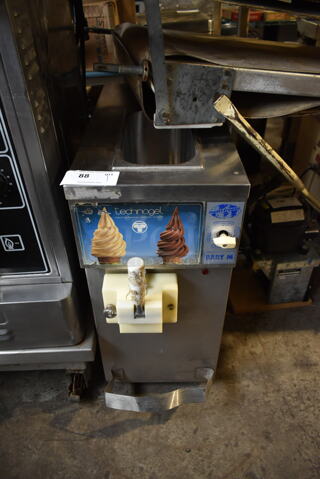 Technogel BABY 1 M Stainless Steel Commercial Countertop Single Flavor Soft Serve Ice Cream Machine. 220 Volts, 1 Phase. 
