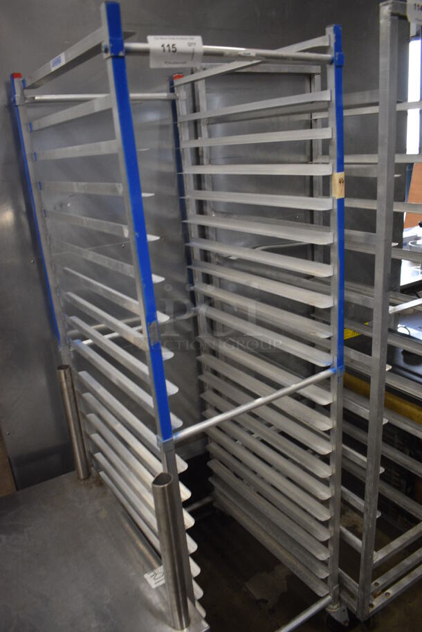 Metal Commercial Pan Transport Rack on Commercial Casters. 20.5x26x69 - Image 2 of 4