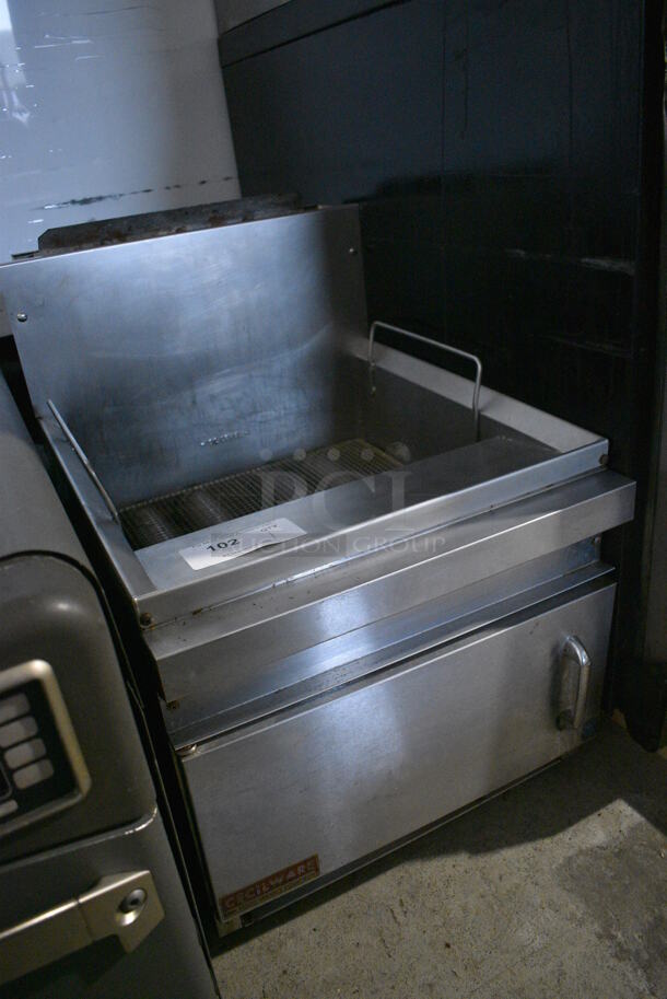 Cecilware Model GF-20 Stainless Steel Commercial Countertop Natural Gas Powered Deep Fat Fryer. 45,000 BTU. 18x22x26 - Image 7 of 7