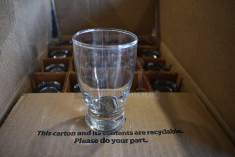 23 BRAND NEW IN BOX! Anchor Beverage Glasses. 2.25x2.25x4. 23 Times Your Bid!