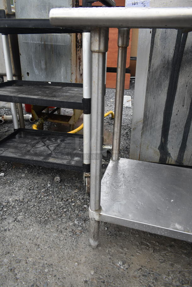 Stainless Steel Commercial Table w/ Under Shelf and Back Splash. - Image 4 of 4
