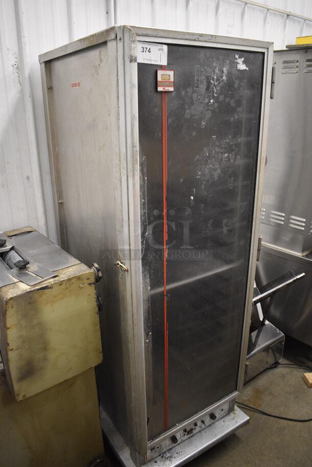 Metal Commercial Enclosed Pan Transport Rack on Commercial Casters. 25x31x70 - Image 1 of 5