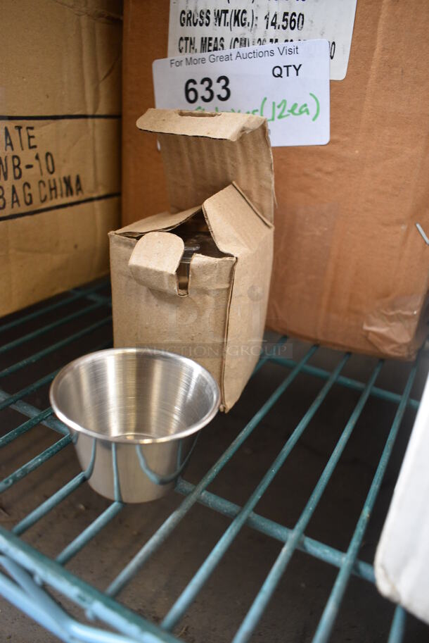 ALL ONE MONEY! Lot of 228 BRAND NEW IN BOX! Stainless Steel Portion Cups! 2.5x2.5x1.5 - Image 2 of 3