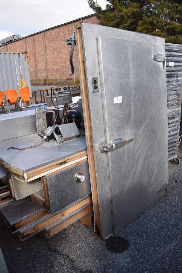 6'x8'x6' Walk In Cooler Box w/ Copeland RRT81C1E-PFA-959 Compressor and Bohn ADT065A Condenser. Does Not Have Floor. 115 Volts, 1 Phase - Image 2 of 7