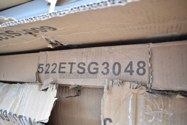 BRAND NEW SCRATCH AND DENT! Steelton 522ETSG3048 30" x 48" 18 Gauge 430 Stainless Steel Work Table with Undershelf. May Be Missing Pieces.  - Image 3 of 3