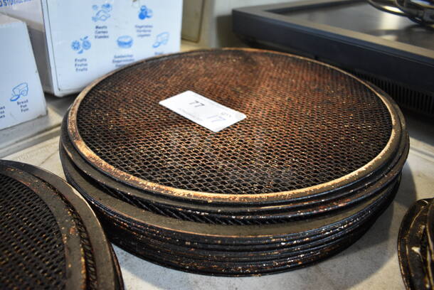 17 Metal Round Mesh Pizza Pie Screens. 16x16. 17 Times Your Bid! - Image 2 of 2