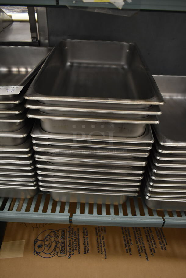 37 Stainless Steel Full Size Drop In Bins. 1/1x4. 37 Times Your Bid! - Image 3 of 5