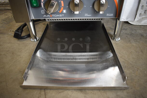 BRAND NEW! Ava Toast Model TT-300-240 Stainless Steel Commercial Countertop Electric Powered Conveyor Toaster Oven. 240 Volts, 1 Phase. 15x17x15 - Image 4 of 6