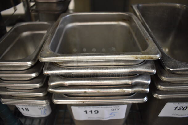 5 Stainless Steel 1/6 Size Drop In Bins. 1/6x6.5 Times Your Bid! - Image 3 of 3