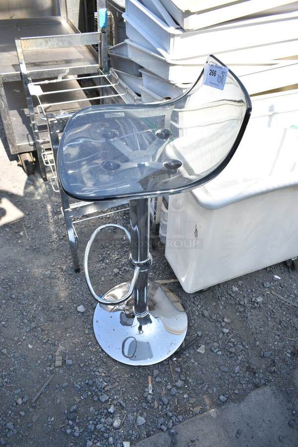 Backless Bar Height Chair.  - Image 4 of 4