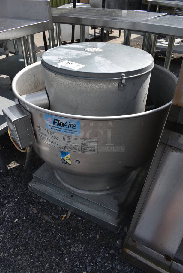 2020 FloAire Model DU50H Metal Commercial Rooftop Mushroom Exhaust Fan. 115 Volts, 1 Phase. 32x32x32 - Image 2 of 8