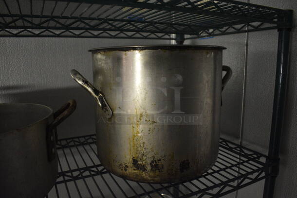 2 Various Metal Stock Pots. 18.5x14.5x6, 16x13x11. 2 Times Your Bid! (kitchen) - Image 3 of 3