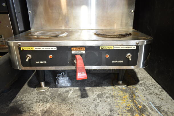Grindmaster AP-400E Stainless Steel Commercial Countertop Double Coffee Machine w/ Hot Water Dispenser, 2 Metal Brew Basket and Brew Basket Filters. 208/240 Volts, 1 Phase.  - Image 6 of 11