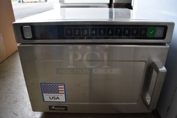 BRAND NEW! Amana Model HDC18SD2 Stainless Steel Commercial Countertop Microwave Oven. 208/240 Volts, 1 Phase. 17x20x14 - Image 3 of 5
