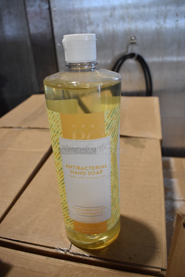 PALLET LOT of 34 Boxes of 12 Whitehall Grey Antibacterial Hand Soap Bottles. Total of 407 Bottles. 34 Times Your Bid! - Image 1 of 5