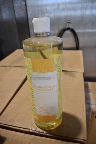 PALLET LOT of 34 Boxes of 12 Whitehall Grey Antibacterial Hand Soap Bottles. Total of 407 Bottles. 34 Times Your Bid!