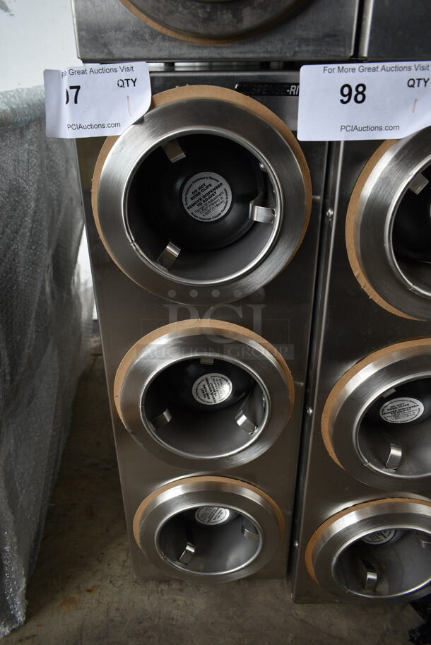 Stainless Steel Commercial 3 Well Cup Dispenser. - Image 1 of 4