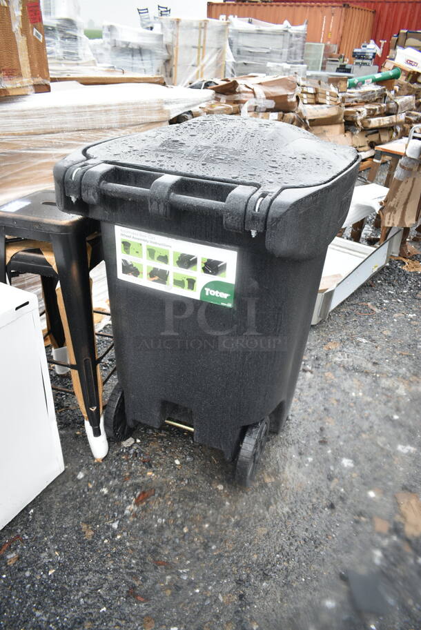 BRAND NEW SCRATCH AND DENT! Toter Poly 96 Gallon Trash Can. - Image 5 of 9