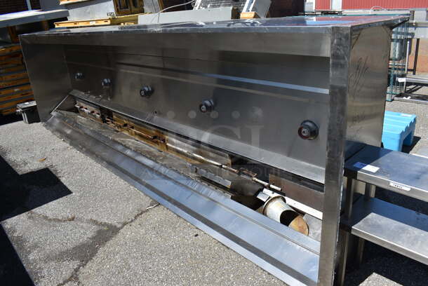 16' Stainless Steel Commercial Grease Hood. 192x54x26
