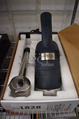 BRAND NEW SCRATCH AND DENT! AvaMix 928IBHD14 Stainless Steel Commercial 14" Shaft Immersion Blender. 120 Volts, 1 Phase. Tested and Working!