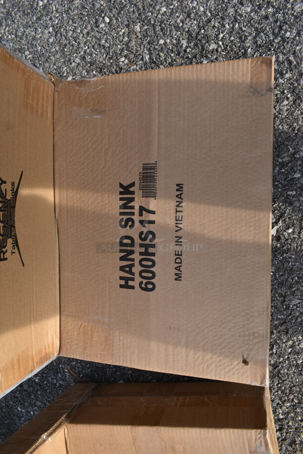BRAND NEW IN BOX! Regency 600HS17Stainless Steel Commercial Single Bay Wall Mount Sink. Stock Picture Used as Gallery. - Image 3 of 4