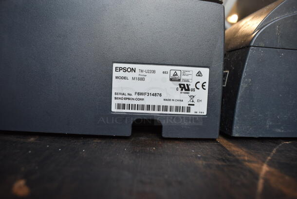 2 Epson Model M188B Receipt Printers. 6.5x9.5x5.5. 2 Times Your Bid! - Image 4 of 6