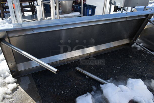Stainless Steel Commercial Over Shelf for Dish Table. Pole Needs Reattached. - Image 3 of 3